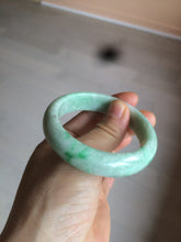 Load image into Gallery viewer, 51.5mm certificated Type A 100% Natural sunny green Jadeite Jade bangle AY33-0435