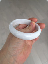 Load image into Gallery viewer, 56.4mm certificated Type A 100% Natural light purple/white Jadeite Jade bangle BF130-4028