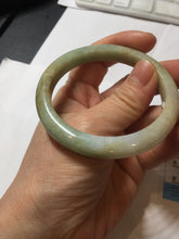 Load image into Gallery viewer, 54.8mm certified 100% natural Type A light green/yellow jadeite jade bangle PH159-4676