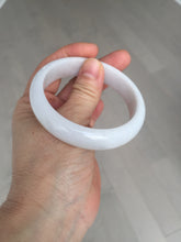 Load image into Gallery viewer, 56.4mm certificated Type A 100% Natural light purple/white Jadeite Jade bangle BF130-4028