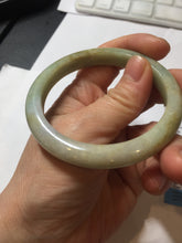 Load image into Gallery viewer, 54.8mm certified 100% natural Type A light green/yellow jadeite jade bangle PH159-4676