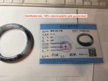 Load image into Gallery viewer, 60.2mm Certified Type A 100% Natural dark green/purple/gray Snowy Pine Mountain Jadeite Jade bangle PF30-(1208)