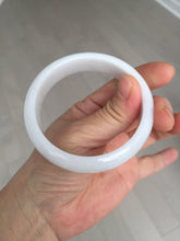Load image into Gallery viewer, 56.4mm certificated Type A 100% Natural light purple/white Jadeite Jade bangle BF130-4028