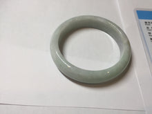 Load image into Gallery viewer, 51mm certified Type A 100% Natura light sunny green white purple Jadeite jade bangle PA241-4668