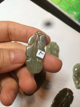 Load image into Gallery viewer, 100% natural type A yellow/purple jadeite jade leaf pendant necklace group AZ99
