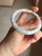 Load image into Gallery viewer, 53.3mm Certified 100% Natural Type A Light Green Purple Red Gray A Red Earth Plateau Round Cut Jadeite Jade Bangle PH203-6213