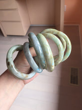 Load image into Gallery viewer, 54-58mm Certified type A 100% Natural yellow/brown/red Jadeite bangle group GL58