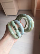 Load image into Gallery viewer, 54-58mm Certified type A 100% Natural yellow/brown/red Jadeite bangle group GL58