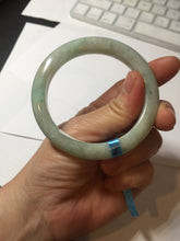 Load image into Gallery viewer, 54.6mm certified 100% natural Type A sunny green jadeite jade bangle E47-0222