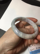 Load image into Gallery viewer, 56.4 mm certificated Type A 100% Natural green purple yellow Jadeite Jade bangle BL64-6220