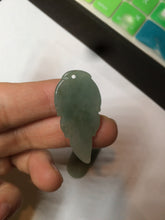 Load image into Gallery viewer, 100% natural type A icy watery light green/dark green jadeite jade leaf pendant group AZ100