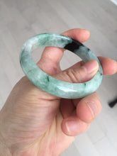 Load image into Gallery viewer, Shopify only 52.9mm Certified Type A 100% Natural green flying flowers Jadeite Jade bangle BF125-8568