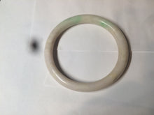 Load image into Gallery viewer, 53mm 100% natural certified sunny green/beige slim jadeite jade bangle AZ139-5329
