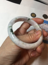 Load image into Gallery viewer, 56.4 mm certificated Type A 100% Natural green purple white Jadeite Jade bangle BL65-6232