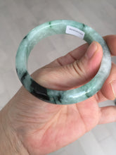 Load image into Gallery viewer, Shopify only 52.9mm Certified Type A 100% Natural green flying flowers Jadeite Jade bangle BF125-8568