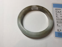 Load image into Gallery viewer, 59.2mm certified Type A 100% Natural green brown pink Jadeite Jade bangle BL120-9433