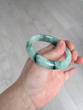 Load image into Gallery viewer, Shopify only 52.9mm Certified Type A 100% Natural green flying flowers Jadeite Jade bangle BF124-8563