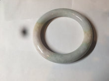 Load image into Gallery viewer, 57.9mm certified 100% natural type A light sunny green/purple/yellow chubby round cut jadeite jade bangle BF33-9221