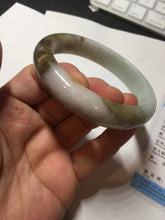 Load image into Gallery viewer, 59.2mm certified Type A 100% Natural green brown pink Jadeite Jade bangle BL120-9433