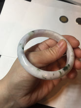 Load image into Gallery viewer, 56.4 mm certificated Type A 100% Natural green purple white Jadeite Jade bangle BL65-6232