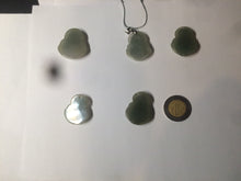 Load image into Gallery viewer, 100% Natural type A dark green/gray happy buddha jadeite Jade pendant necklace group BG8