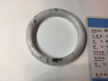 Load image into Gallery viewer, 56.4 mm certificated Type A 100% Natural green purple white Jadeite Jade bangle BL65-6232