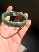 Load image into Gallery viewer, 52.8mm certified 100% natural Type A forest green dark green jadeite jade bangle BP15-8593