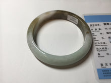 Load image into Gallery viewer, 59.2mm certified Type A 100% Natural green brown pink Jadeite Jade bangle BL120-9433