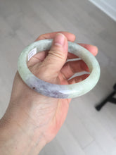 Load image into Gallery viewer, 61.5mm Certified Type A 100% Natural white/light purple/green Jadeite Jade bangle BF122-1926