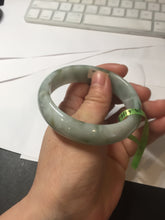 Load image into Gallery viewer, 55.6mm certified 100% natural Type A light green yellow jadeite jade bangle F179-3085