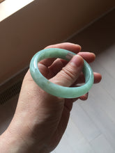 Load image into Gallery viewer, 50.5mm certified 100% natural Type A sunny green oval jadeite jade bangle PC21-0169