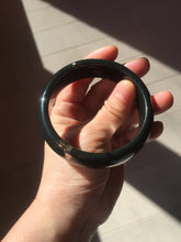 Load image into Gallery viewer, 20.2mm size 10 1/2 100% natural type A icy watery green/blue Guatemala jadeite jade band ring group PJ35