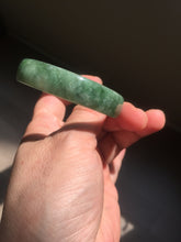 Load image into Gallery viewer, 52.8mm certified 100% natural Type A forest green dark green jadeite jade bangle BP15-8593