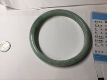 Load image into Gallery viewer, 80mm certified Type A 100% Natural light green plus size Jadeite Jade bangle BG211-5427