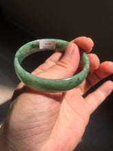 Load image into Gallery viewer, 52.8mm certified 100% natural Type A forest green dark green jadeite jade bangle BP15-8593