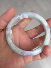 Load image into Gallery viewer, 58.5mm Certified Type A 100% Natural white/light purple/green Jadeite Jade bangle BF121-1927