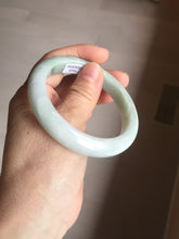 Load image into Gallery viewer, 56mm Certified Type A 100% Natural light green white jadeite Jade bangle GL48-12-4006