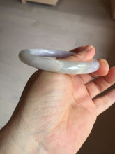 Load image into Gallery viewer, 56.5mm 100% natural type A white/purple/blue/green round cut jadeite jade bangle BL117-9431