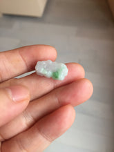 Load image into Gallery viewer, 100% natural type A light green purple white gray jadeite jade 3D PiXiu(貔貅) pendant group necklace PB260
