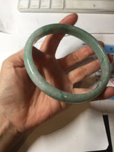 Load image into Gallery viewer, 80mm certified Type A 100% Natural light green plus size Jadeite Jade bangle BG211-5427