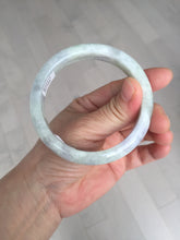 Load image into Gallery viewer, 58.5mm Certified Type A 100% Natural white/light purple/green Jadeite Jade bangle BF121-1927