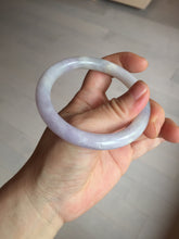 Load image into Gallery viewer, 56.5mm 100% natural type A white/purple/blue/green round cut jadeite jade bangle BL117-9431