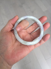 Load image into Gallery viewer, 58.5mm Certified Type A 100% Natural white/light purple/green Jadeite Jade bangle BF121-1927