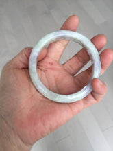Load image into Gallery viewer, 58.5mm Certified Type A 100% Natural white/light purple/green Jadeite Jade bangle BF121-1927