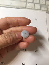Load image into Gallery viewer, 14mm Type A 100% Natural purple/gray Abacus-Bead Peace and Safety Guardian Donuts Buckle jadeite Pendant group PH115-1