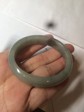 Load image into Gallery viewer, 50mm certified 100% natural Type A dark green/black oval jadeite jade bangle AM84-2870