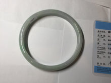 Load image into Gallery viewer, Etsy 已经列 80mm certified Type A 100% Natural sunny green purple yellow(FU LU SHOU 福禄寿) plus size Jadeite Jade bangle BG212-5428