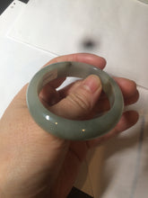 Load image into Gallery viewer, 50mm certified 100% natural Type A dark green/black oval jadeite jade bangle AM84-2870