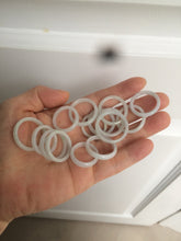 Load image into Gallery viewer, 100% natural type A white slim jadeite jade band ring BF53
