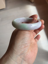 Load image into Gallery viewer, 51.5mm certified Type A 100% Natural sunny green purple oval Jadeite Jade bangle PC5-4031